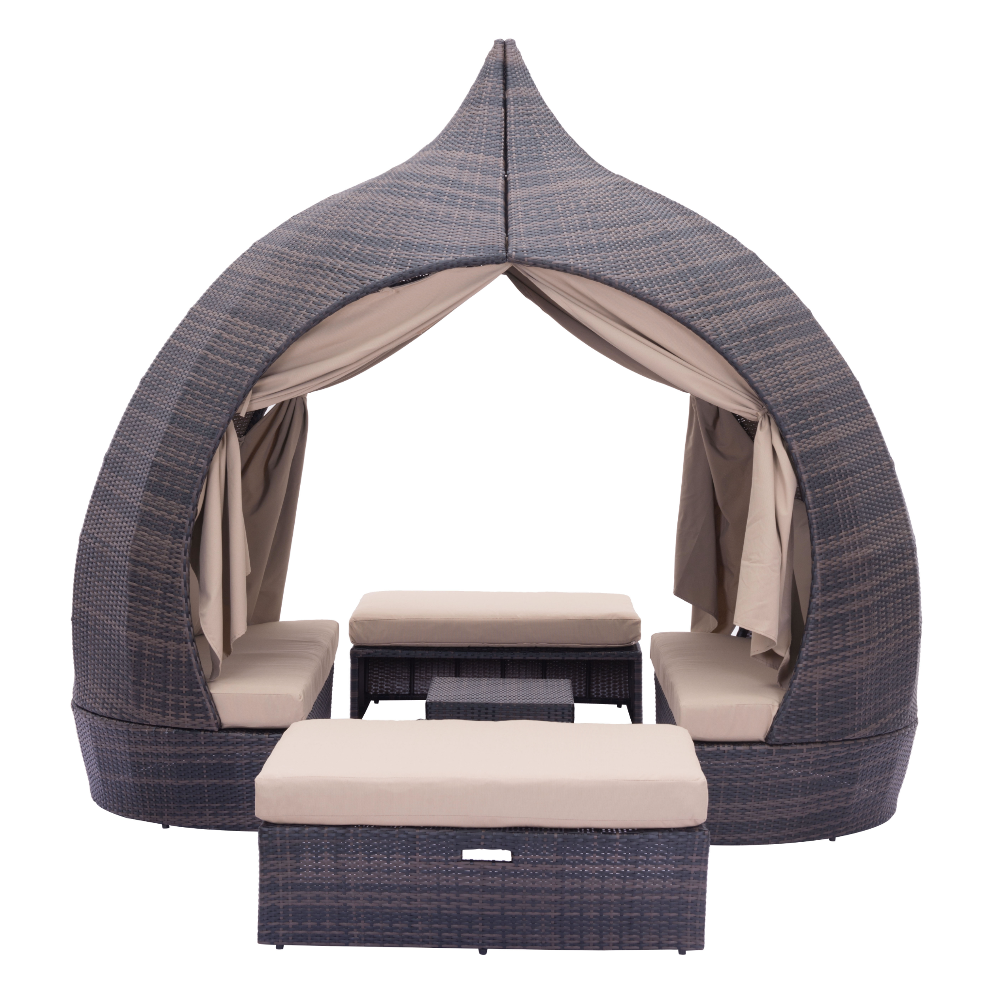 Unique-wicker-cabana-lounge-set---front-perspective-showing-open-design-and-cushions---product-page---