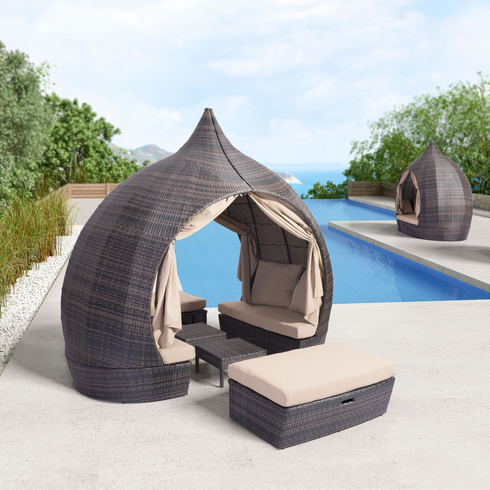 Modern-wicker-cabana-with-plush-cushions-and-ocean-view-from-poolside---productpage---