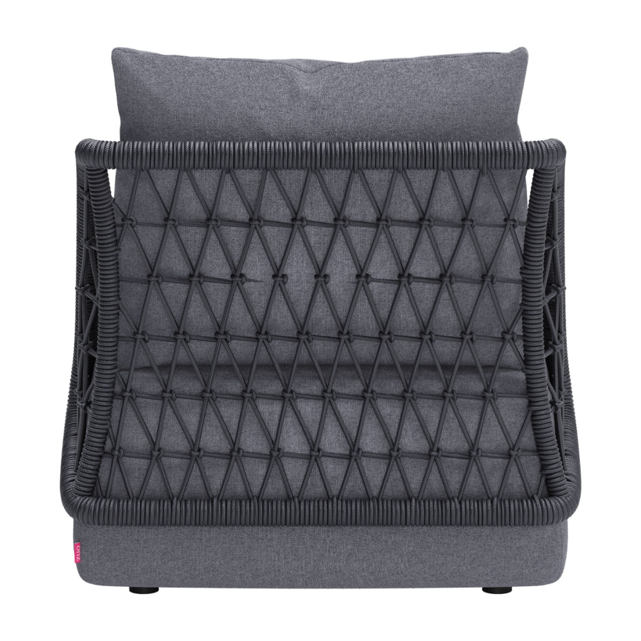 Detailed-back-view-of-gray-patio-chair-featuring-black-rope-weaving-and-cushion---productpage---