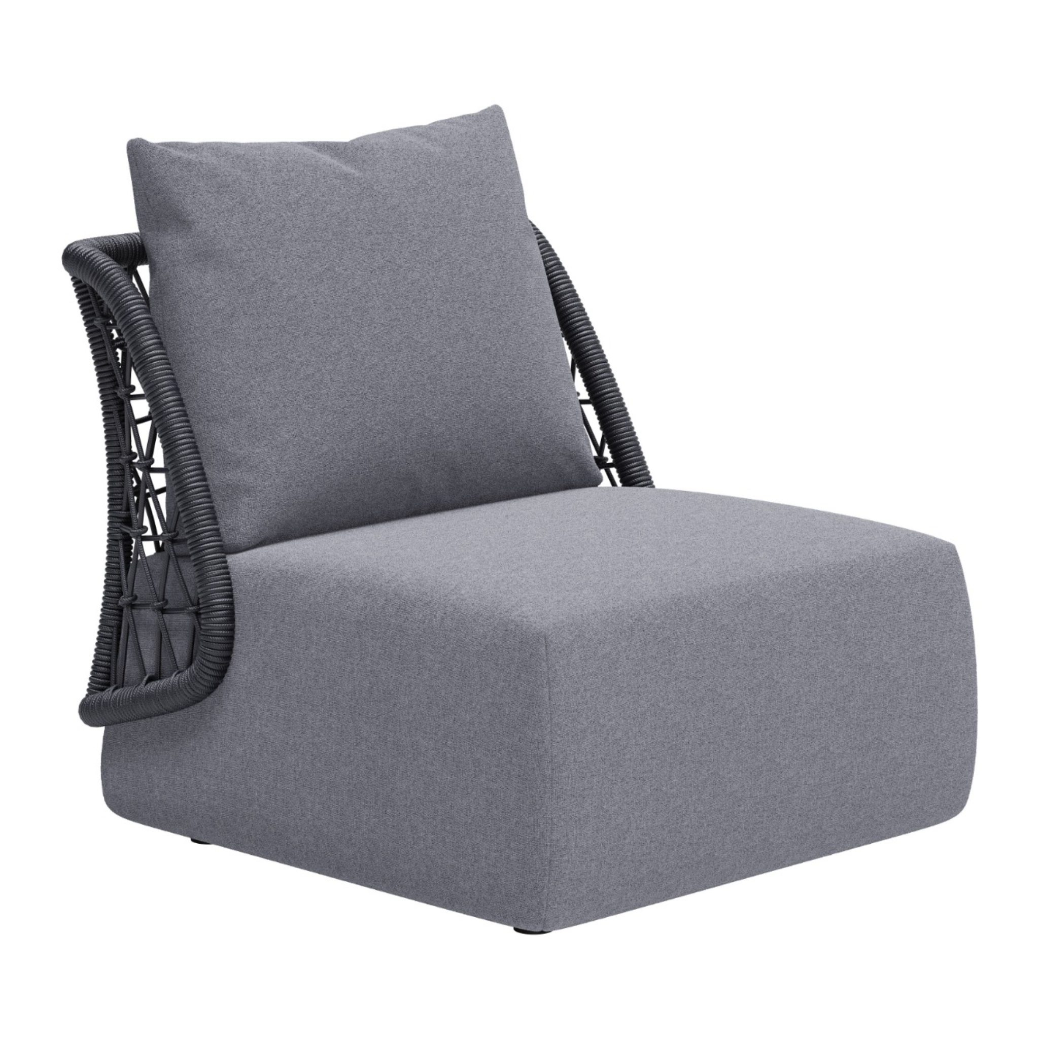 Gray-upholstered-chair-with-cushion-and-black-woven-sides-for-outdoor-patio---productpage---