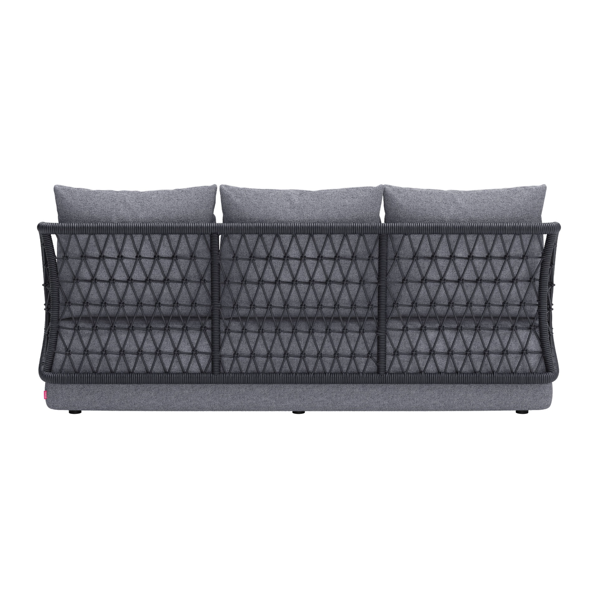 Grey-outdoor-sofa-showing-wicker-back-and-three-pillows---productpage---