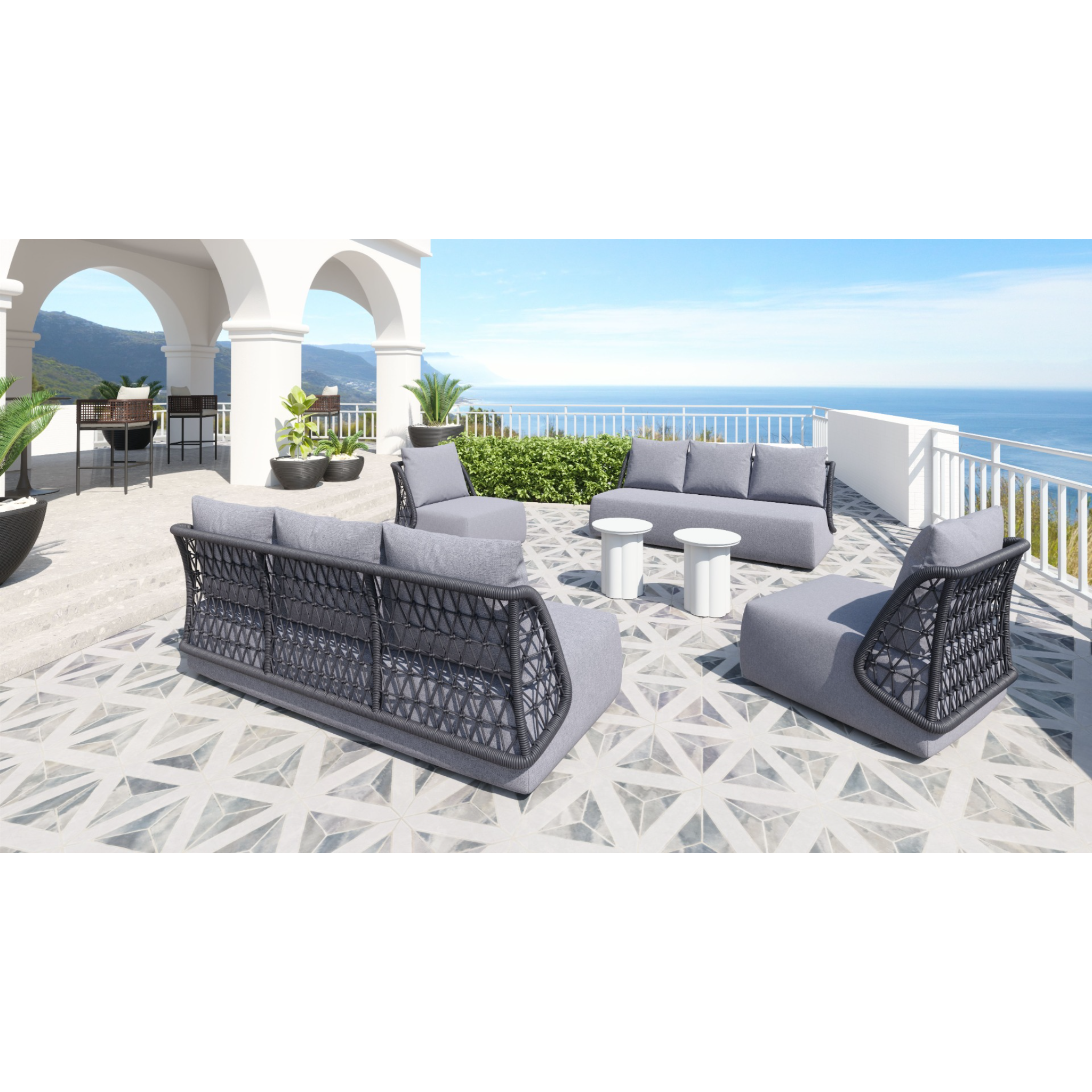 Contemporary-grey-patio-furniture-on-tiled-floor-with-sea-view---productpage---