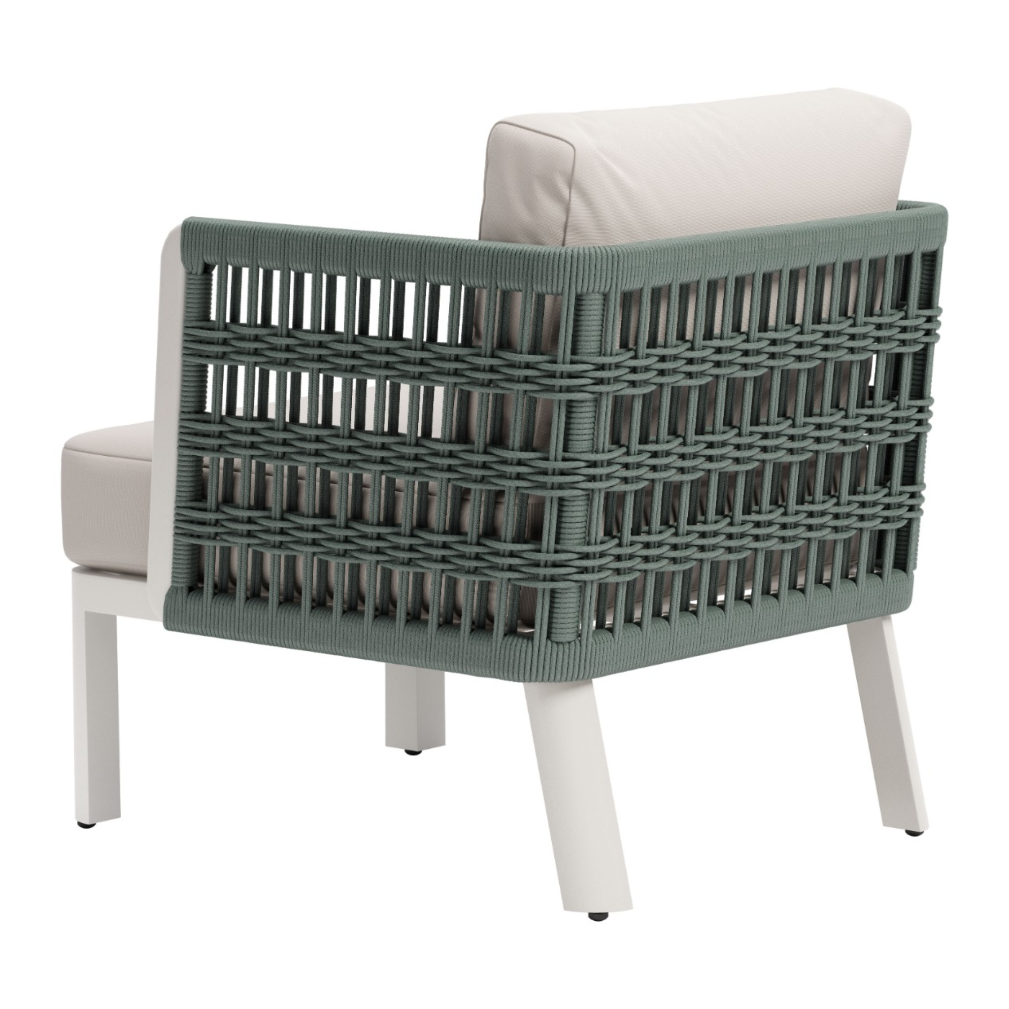 a-product-page-with-a-back-angle-view-of-a-modern-outdoor-armchair-with-woven-green-side-panels