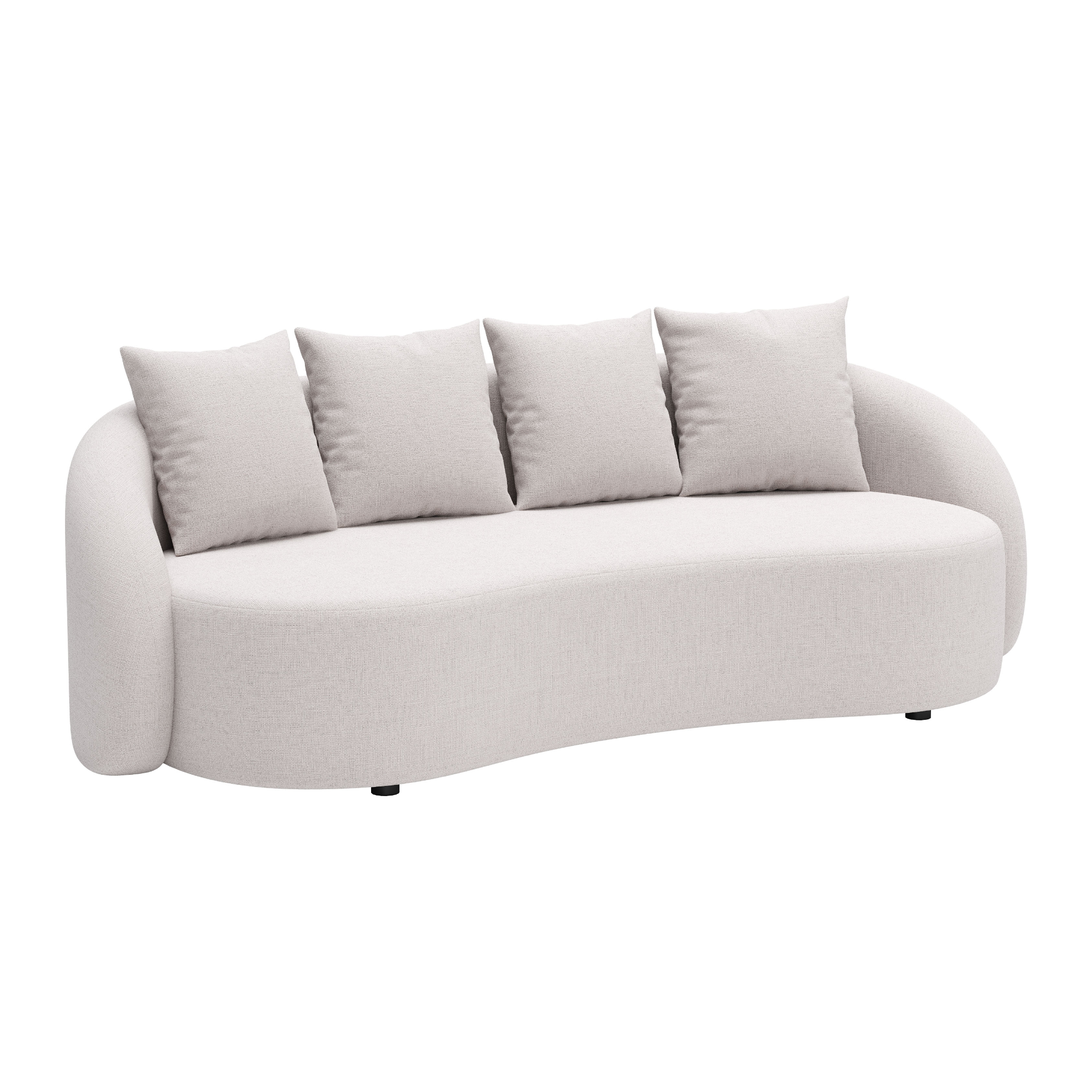 Modern-outdoor-sofa-in-beige-fabric-with-pillows-front-view---productpage---