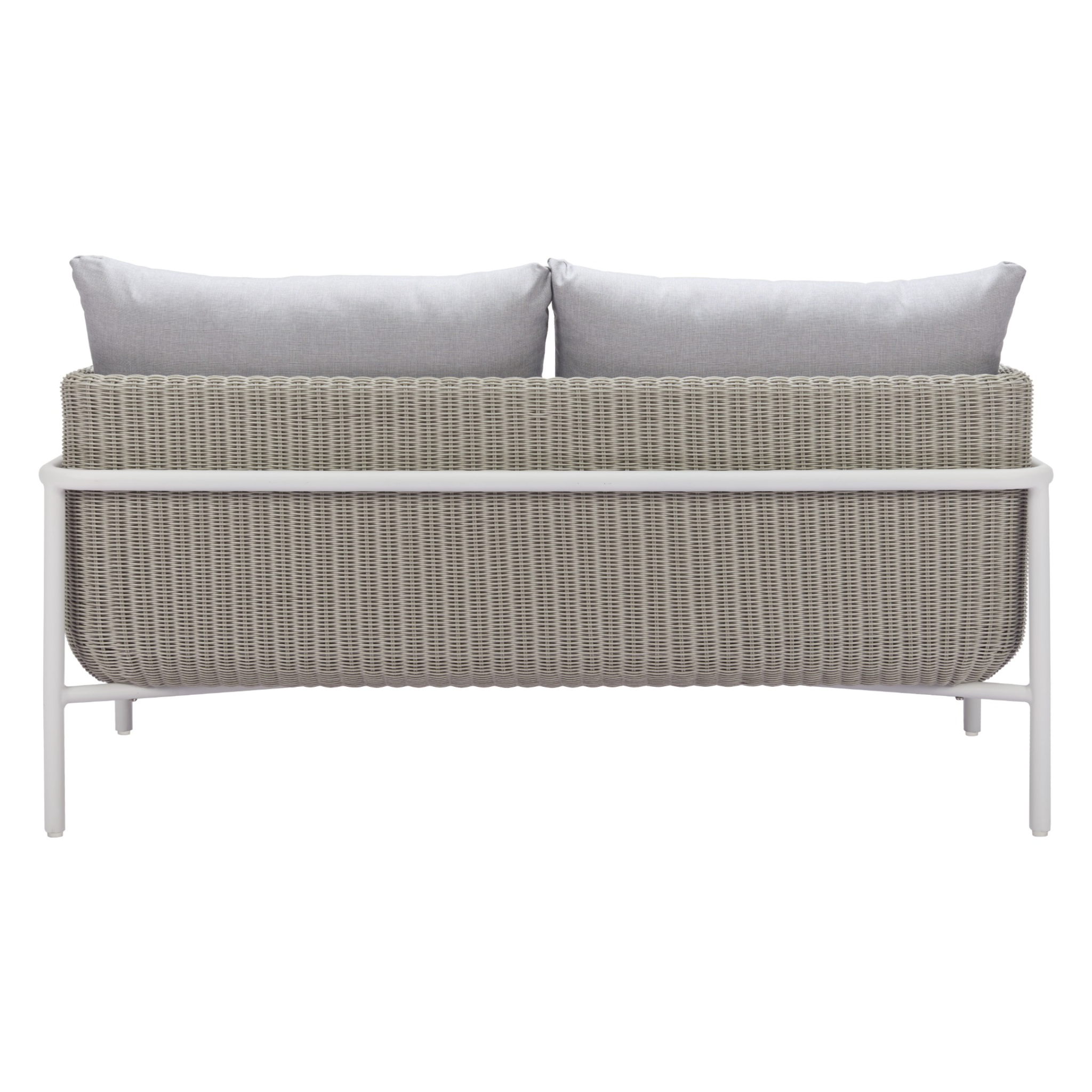 Gray-outdoor-sofa-with-cushions-and-wicker-frame-rear-view-on-white-background---productpage---