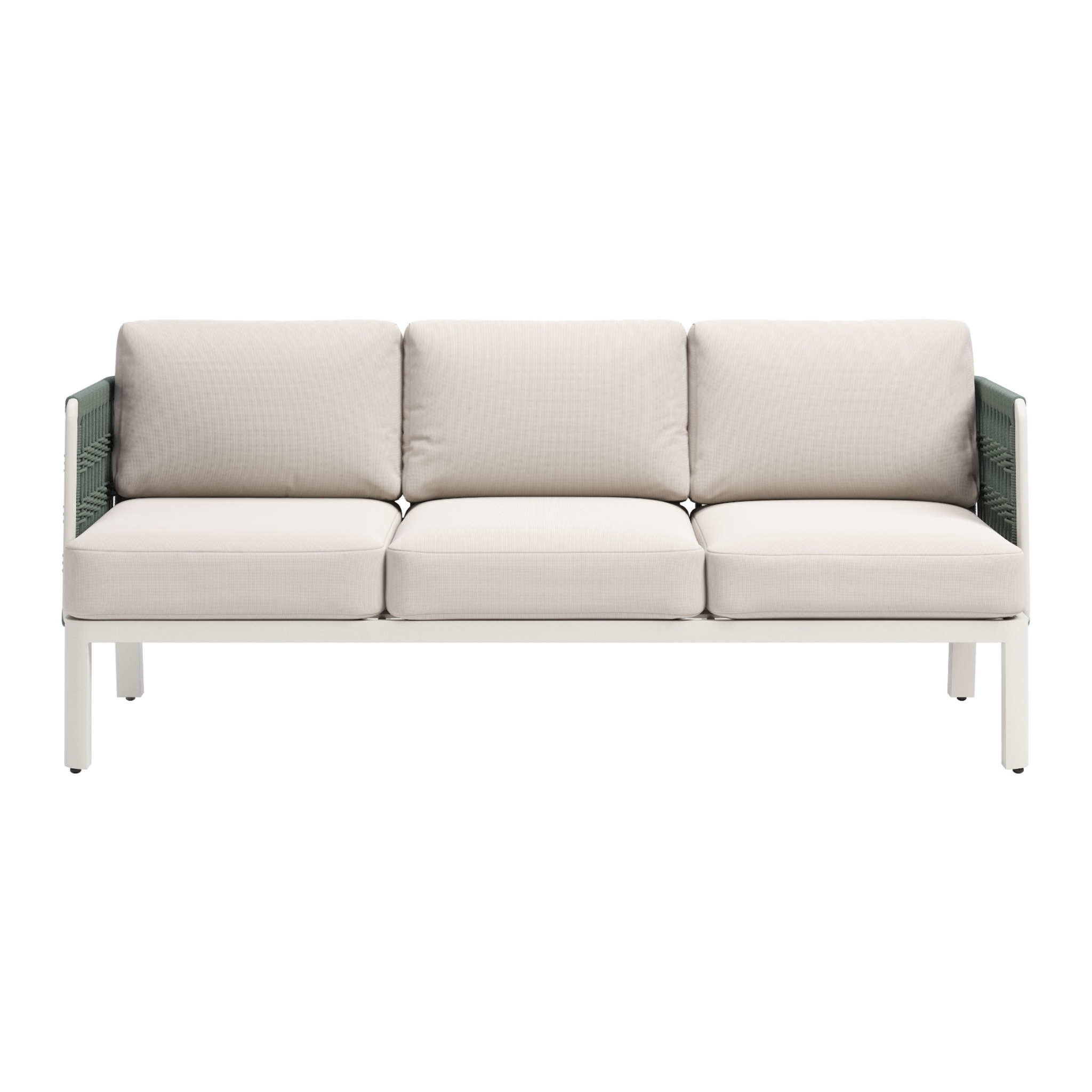 a-product-page-with-a-front-view-of-a-modern-white-sofa-with-three-cushioned-seats-and-green-woven-side-panels