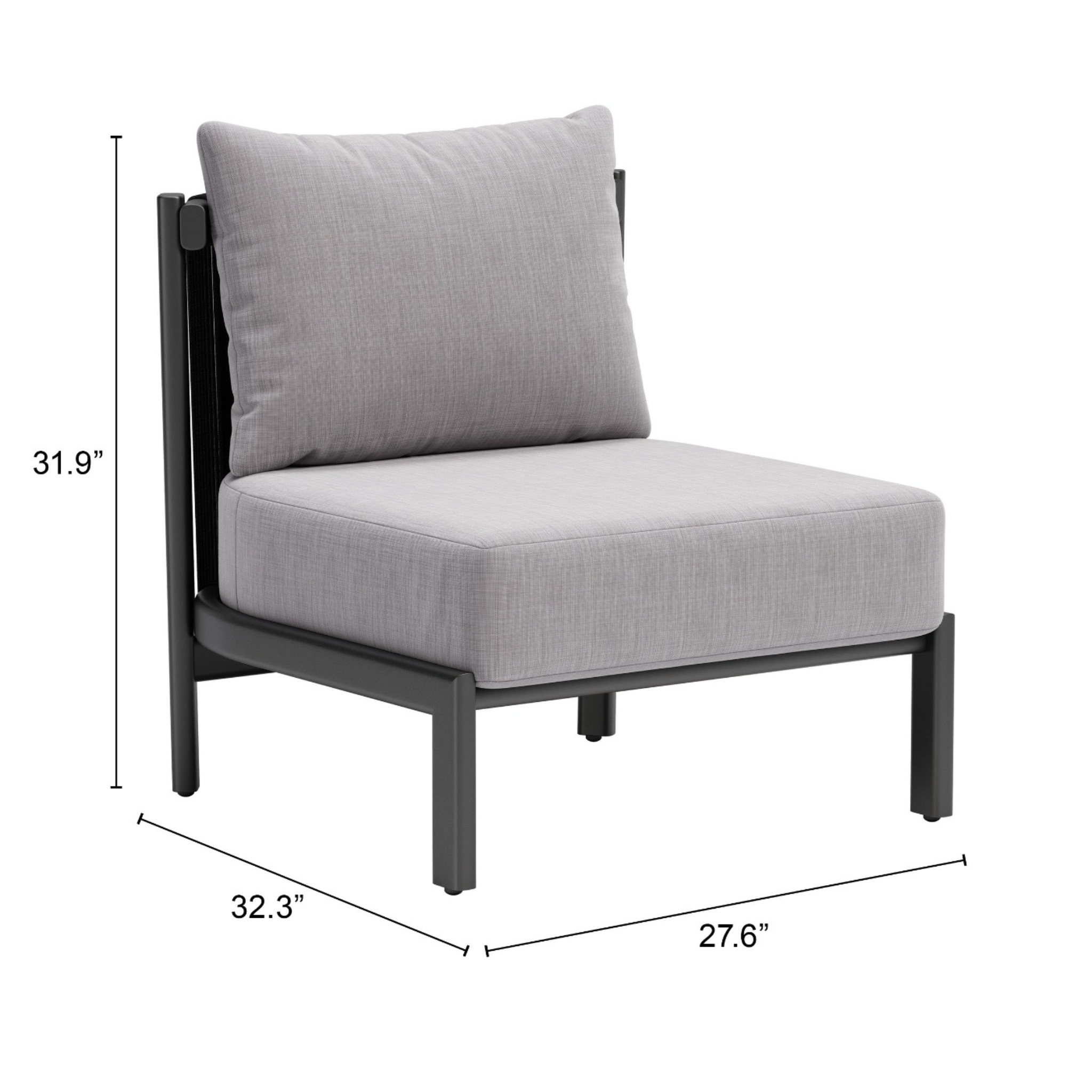 a-product-page-with-a-dimensioned-image-of-an-outdoor-chair-showing-31.9-inches-tall-32.3-inches-deep-and-27.6-inches-wide-with-gray-cushions