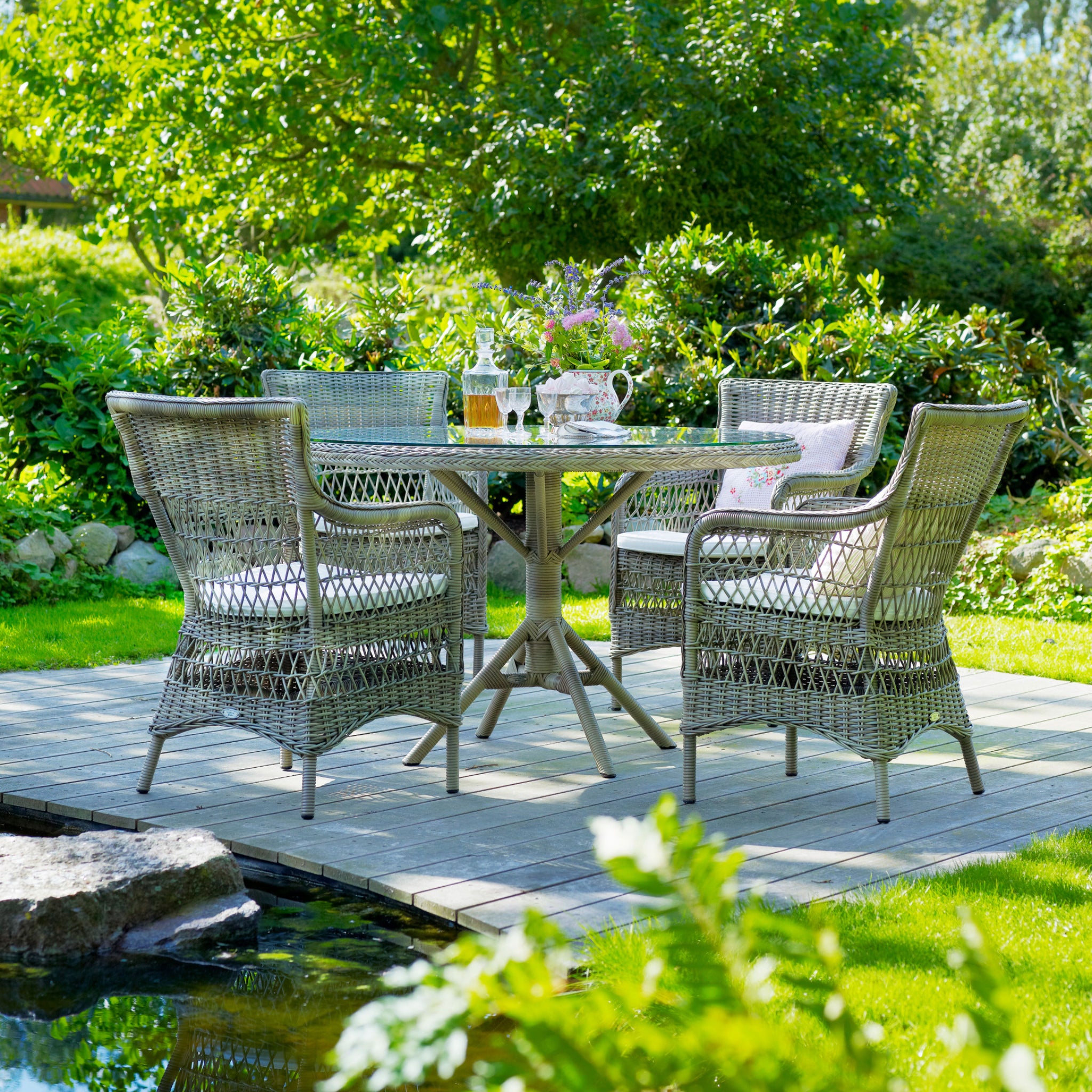 Grace Dining Table with Glass Top