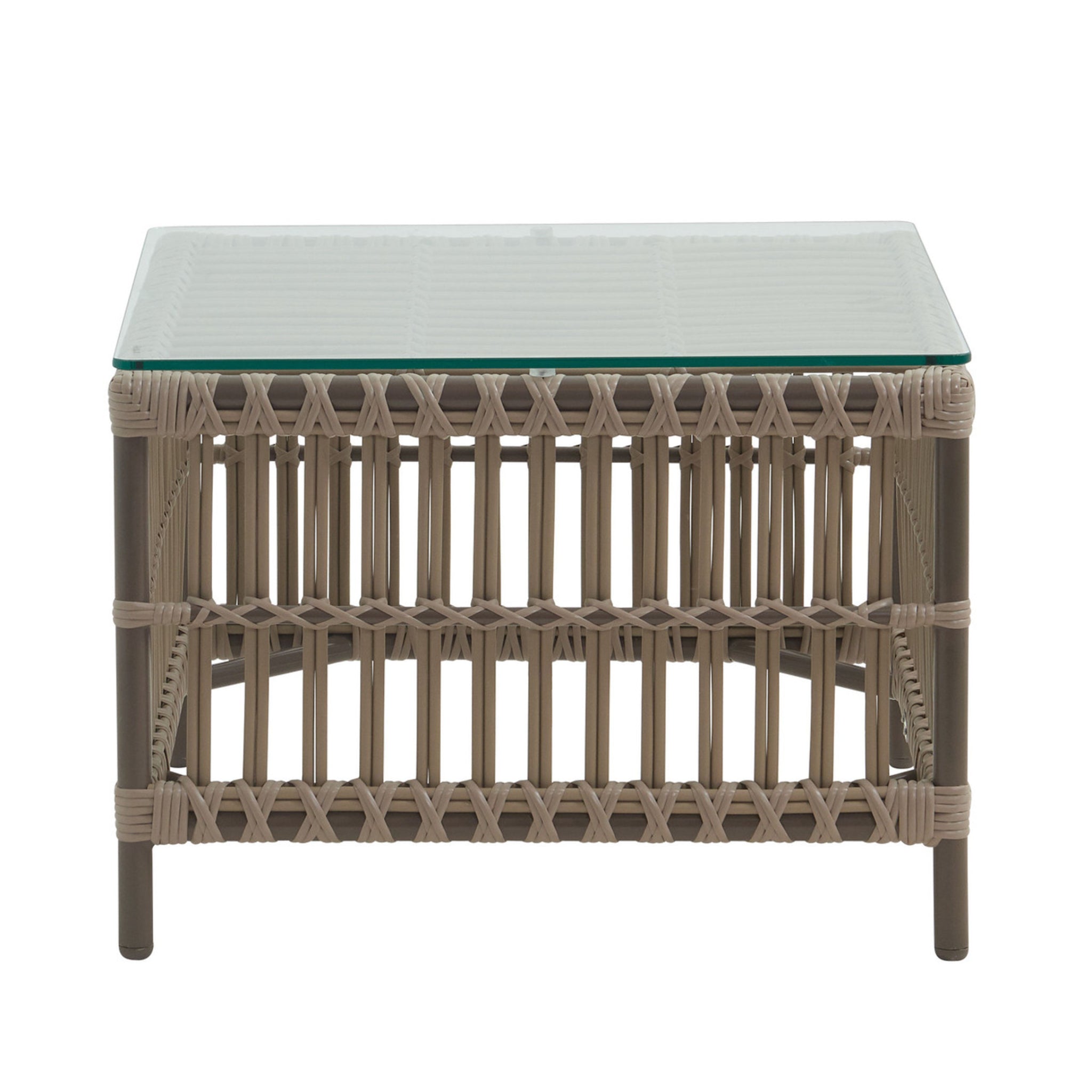 Caroline Side Table Exterior w/ Glass Top