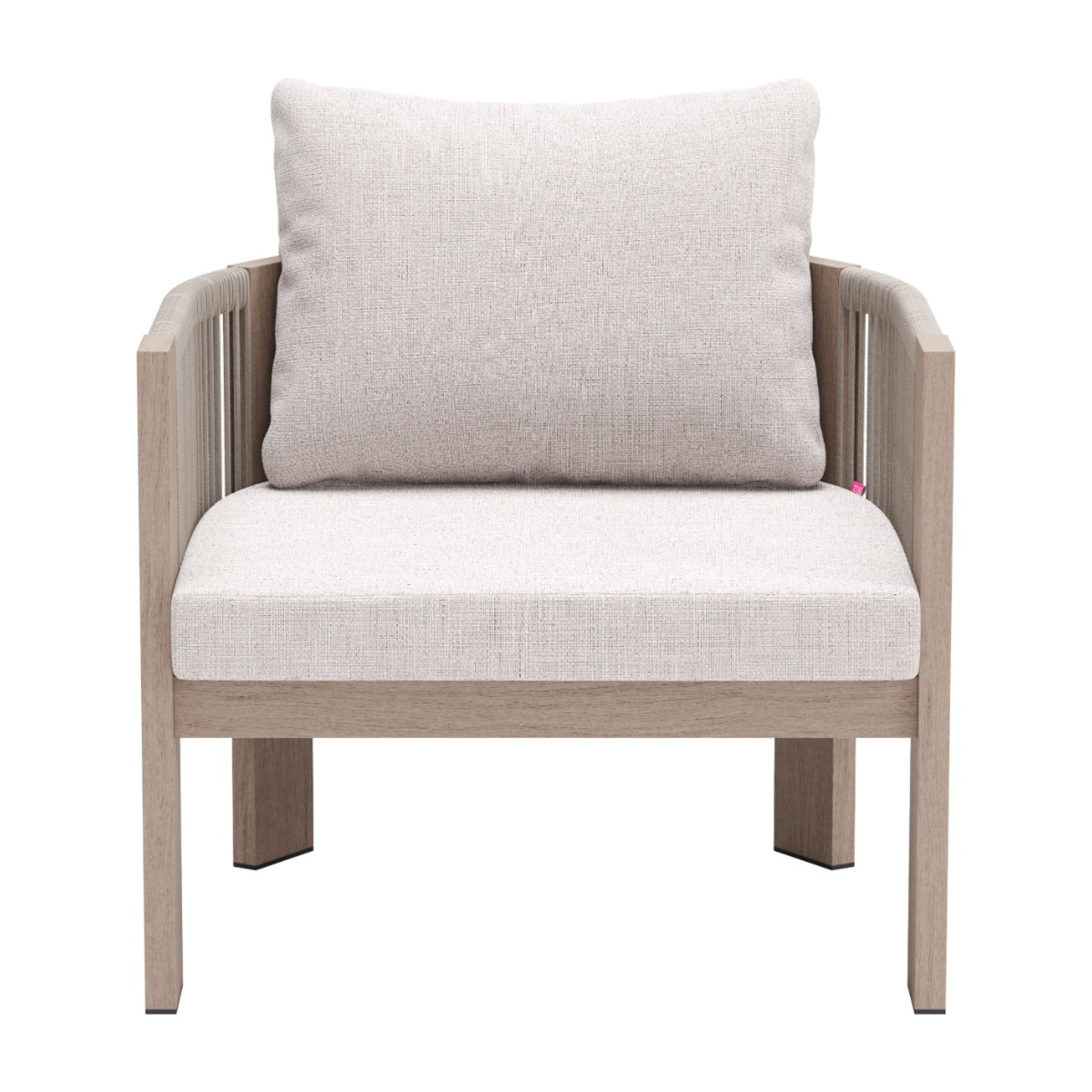 Wooden-frame-chair-with-beige-pillows-and-rope-details-fronFront-facing-wooden-chair-with-grey-cushions-on-white-background---productpage---t-view---product-page---