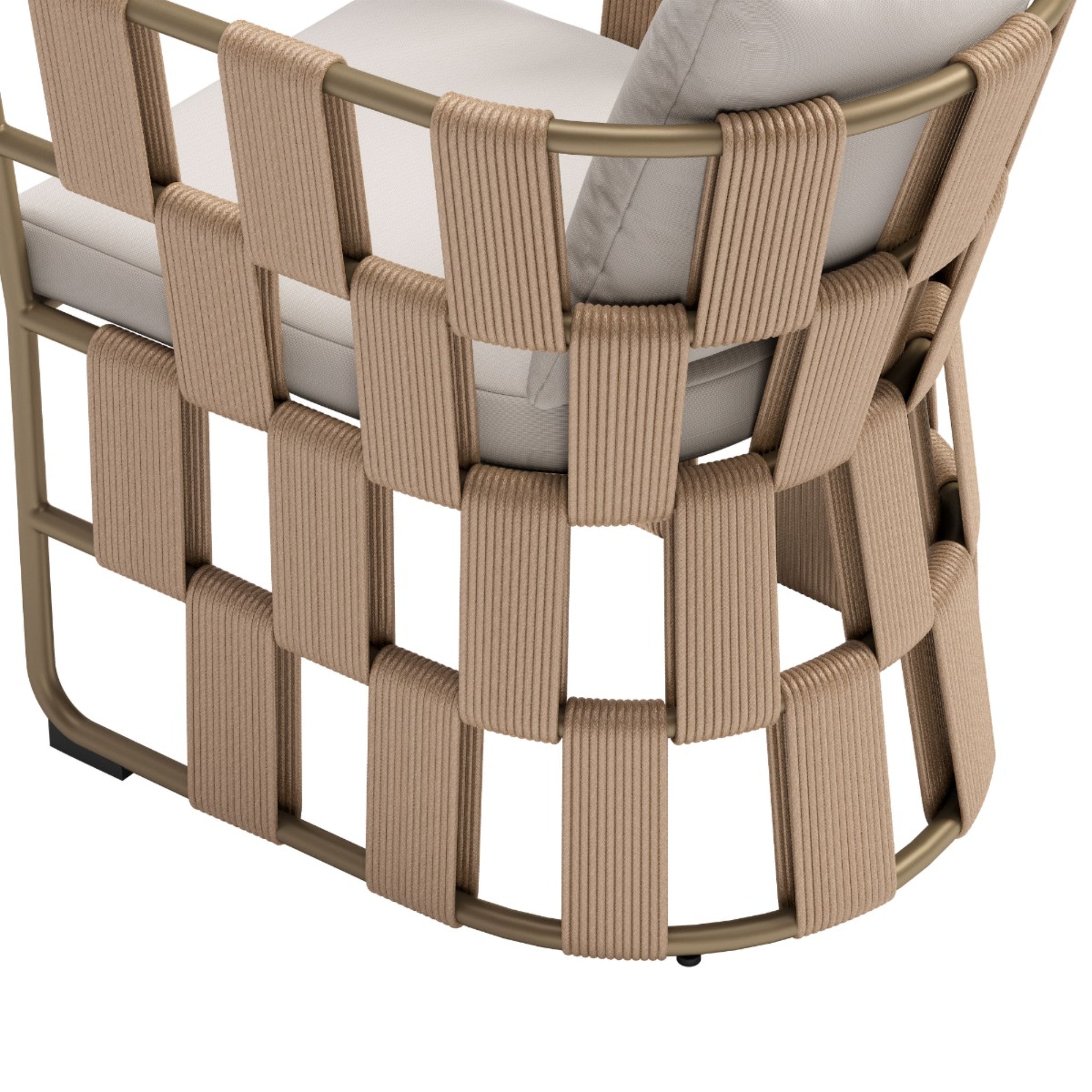 Detail-view-of-woven-tan-outdoor-patio-chair-with-beige-cushions---productpage---