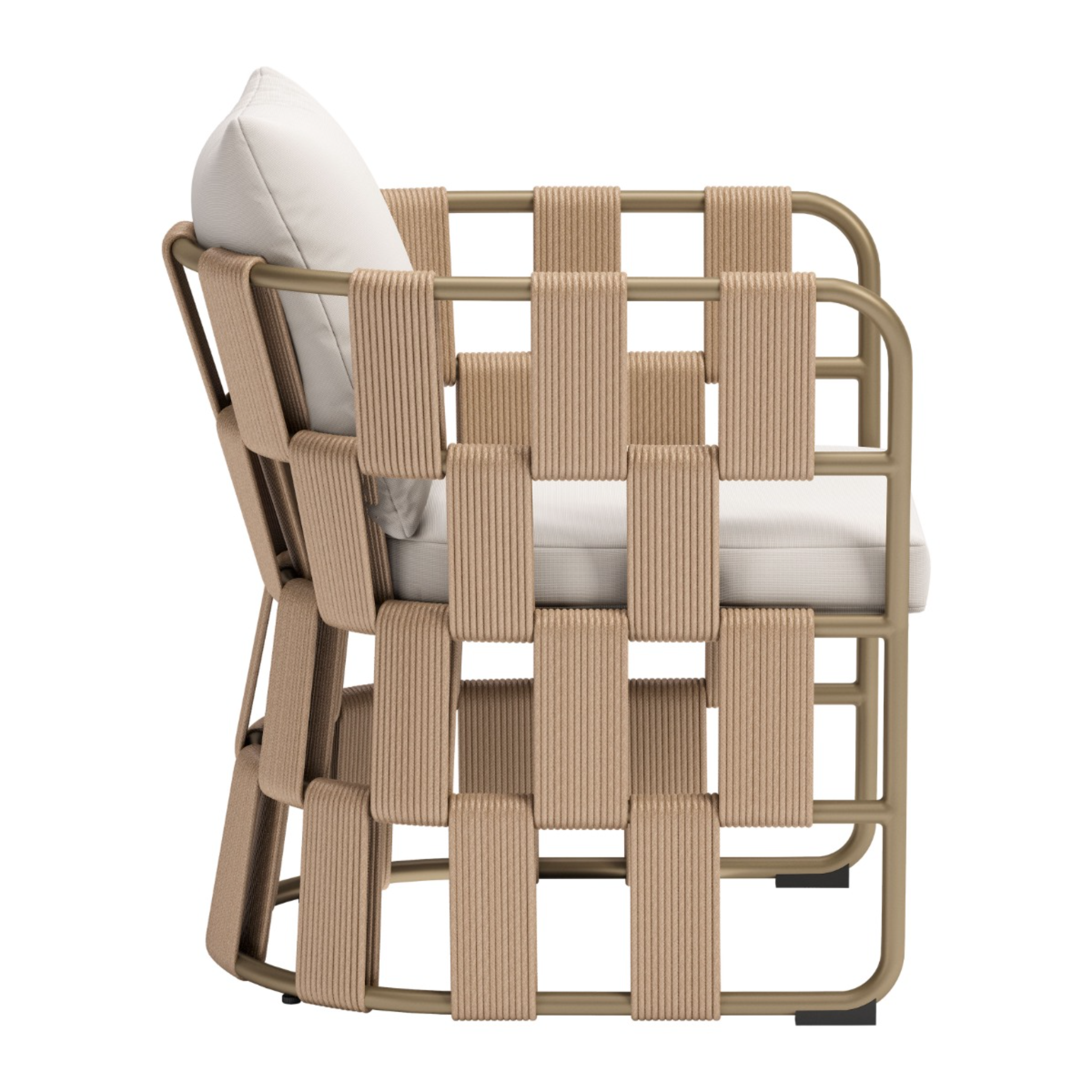 Side-view-of-woven-tan-outdoor-patio-chair-with-beige-cushions---productpage---